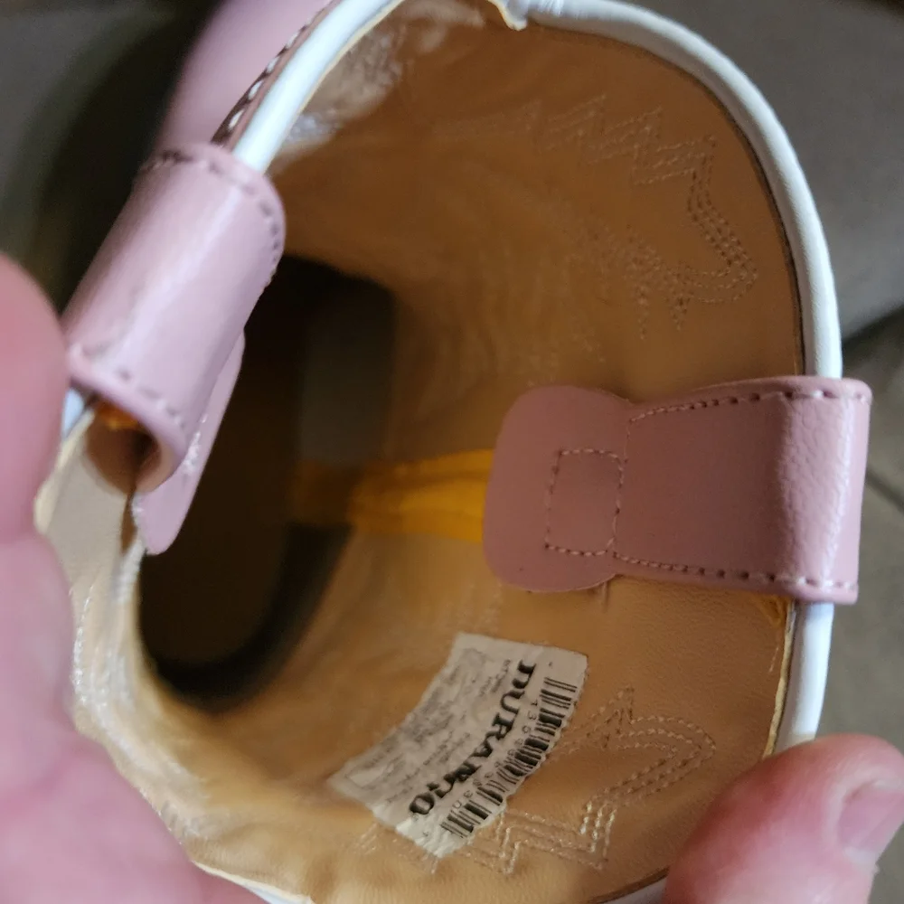 Durango Pink Quilted Boots with Rinestone And Chains - Picture 6 of 13